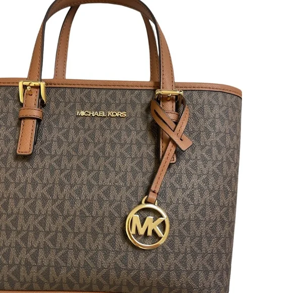 Michael Kors Tote Bag Jet Set Travel Extra-Small Logo Top-Zip - Picture 6 of 11